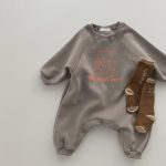 【66-90cm】ロンパース ベビーくま柄 長袖 スウェット - 画像 (6)