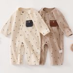【66-90cm】オールインワン ベビー スター柄 柔らか - 画像 (2)