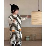 【73-110cm】ニットベスト＋パンツ 男の子  ペンギン ストライプ - 画像 (15)