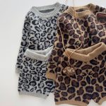 【90-150cm】セット 女の子  レオパード柄 ニット - 画像 (3)