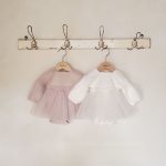 【66-90cm】ロンパース ベビー パフスリーブ チュール - 画像 (3)