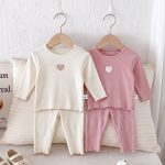 【73-100cm】セットアップ ベビー ハート リブ - 画像 (9)