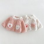 【80-130cm】アウター 女の子 フリル襟 ハート - 画像 (6)