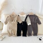 【66-90cm】サロペット＆セーター ベビー カジュアル ニット - 画像 (9)