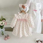 【66-130cm】ロンパースorワンピース 女の子 姉妹服 フラワー柄 - 画像 (5)