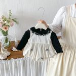 【66-90cm】ロンパース ベビー ドット リボン - 画像 (6)