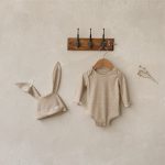 【66-90cm】ロンパースorオールインワンor帽子 ベビー ナチュラル 無地 ウサギ - 画像 (10)