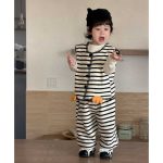 【73-110cm】ニットベスト＋パンツ 男の子  ペンギン ストライプ - 画像 (10)