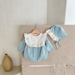 【66-100cm】ロンパース ベビー プリンセス フリル - 画像 (4)