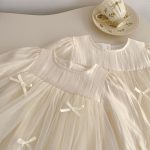 【73-120cm】ワンピース 女の子 ふわふわ メッシュ - 画像 (5)