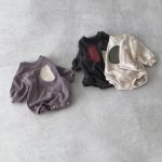 【66-90cm】ロンパース ベビー 月柄 レトロ - 画像 (7)