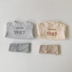 【66-90cm】ロンパース ベビー 数字 プリント ワッフル - 画像 (12)
