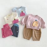 【80-130cm】トレーナーorパンツ 女の子 ワッペン スウェット - 画像 (5)