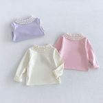 【80-130cm】トップス ベビー フリル襟 厚手 - 画像 (7)