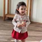【73-100cm】カーディガンorスカート 女の子 カラフル ボーダー ドット - 画像 (10)