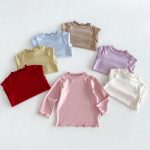 【80-130cm】トップス 女の子 無地 フリル - 画像 (6)