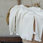 【73-100cm】トップスorワンピース 女の子 ベルベット 蝶結び 無地 - 画像 (8)