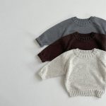 【73-100cm】セーター ベビー 無地 ファッション - 画像 (9)