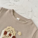 【66-100cm】スウェット＋パンツ 2点セットベビー ポップコーン 刺繍 - 画像 (5)
