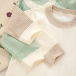【59-80cm】ロンパース ベビー ナチュラル リブ - 画像 (7)