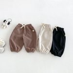 【73-110cm】パンツ 男の子 ワッフル カジュアル - 画像 (2)