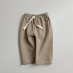 【73-100cm】ワイトパンツ ベビー カジュアル 無地 - 画像 (3)