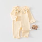 【59-80cm】ロンパース ベビー フリル チェリー襟 - 画像 (5)