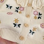 【66-100cm】カーディガンorサロペット ベビー フラワー ニット - 画像 (13)