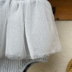 【73-90cm】Tシャツorロンパース 女の子 レース襟 チュール 切替 - 画像 (13)