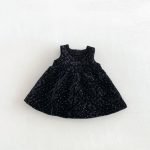 【80-130cm】ワンピースorニット 女の子 ドット 裏起毛 フリル襟 - 画像 (5)