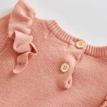 【66-100cm】ロンパース ベビー 暖かい フリル - 画像 (10)