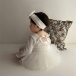 【66-90cm】ロンパース ベビー ドレス風 チュール - 画像 (6)
