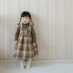 【73-100cm】ワンピース ベビー レトロ チェック - 画像 (9)