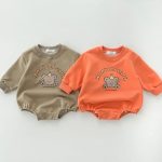【66-90cm】ロンパース ベビー クマ柄 プリント - 画像 (2)