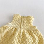 【80-130cm】ワンピース 女の子 暖かい キイロ - 画像 (10)