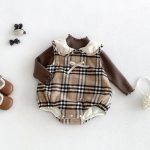 【66-90cm】トップスorロンパース ベビー チェック 裏起毛 - 画像 (7)