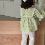 【73-100cm】ブラウスorパンツ 女の子 レース 小花柄 リブベル - 画像 (10)