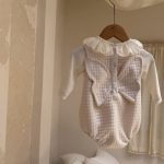 【73-90cm】Tシャツorロンパース ベビー フリル襟 バタフライ - 画像 (9)