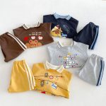 【80-130cm】セットアップ 男の子 カートゥーン 襟付き - 画像 (6)