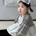 【66-90cm】ロンパース ベビー チェック スウィート - 画像 (5)