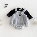 【66-90cm】ロンパース＆トップス ベビー 裏起毛 ふわふわ 蝶結び - 画像 (5)