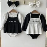 【66-90cm】ロンパース ベビー レイヤード おしゃれ - 画像 (2)