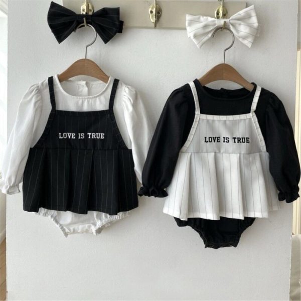 【66-90cm】ロンパース ベビー レイヤード おしゃれ