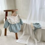 【66-100cm】ロンパース ベビー プリンセス フリル - 画像 (5)