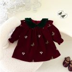 【100-130cm】ワンピース 女の子 バタフライ 刺繡 - 画像 (13)