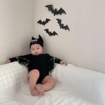【80-100cm】ロンパース&帽子 キッズ ハロウィン コウモリ - 画像 (10)