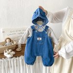 【66-90cm】サロペット ベビー ポケット付き デニム - 画像 (6)