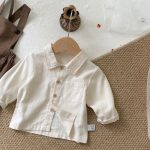 【66-90cm】サロペットロンパース&シャツセット ベビー ファッション - 画像 (14)