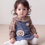 【73-100cm】シャツ&スカート ベビー チェックデニムジャンパー - 画像 (9)