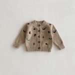 【66-100cm】カーディガン ベビー 松ぼっくり柄 ニット - 画像 (12)